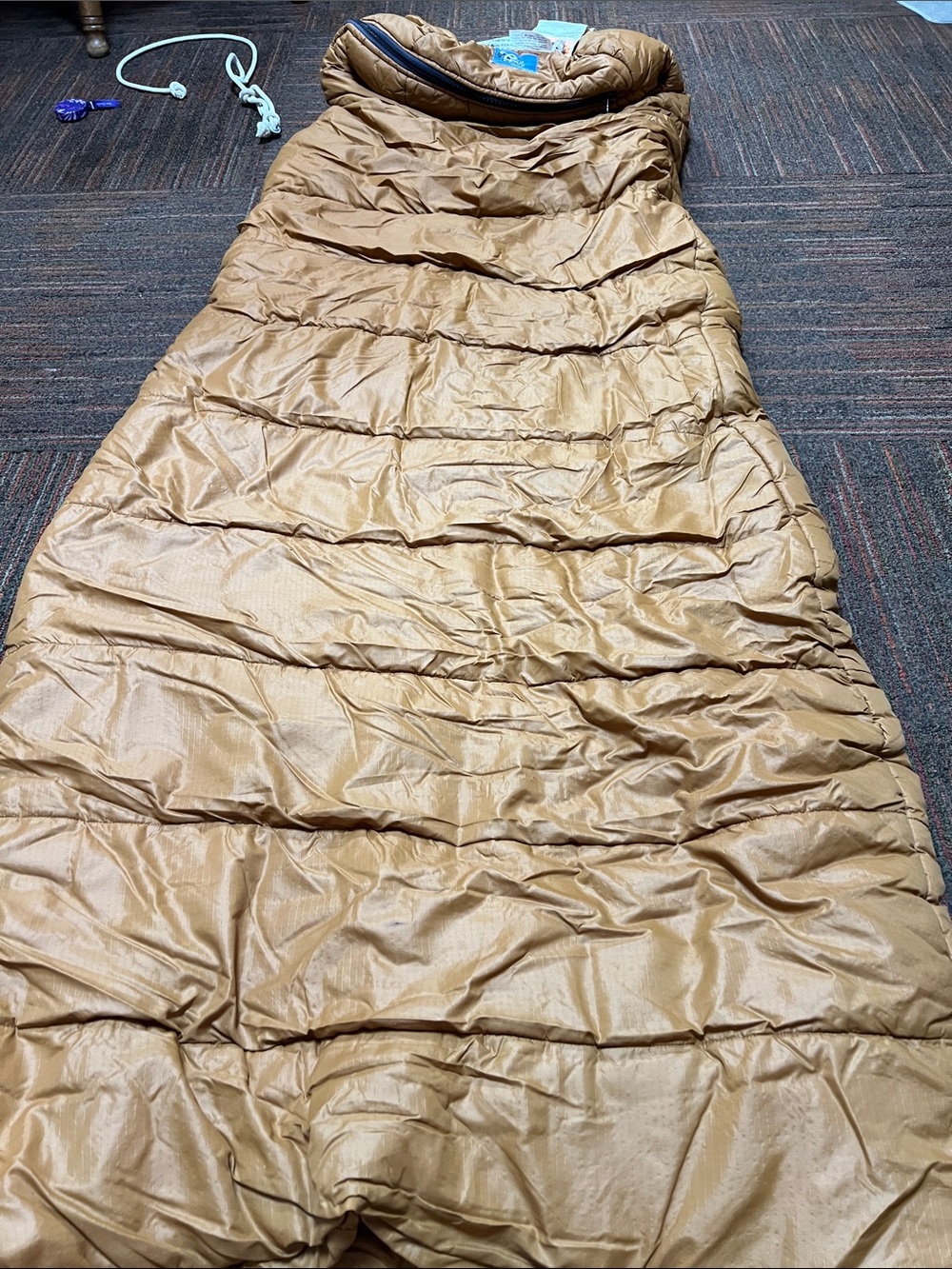 Comfy USA Quilted Sleeping Bag Comforter in Tan